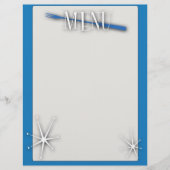 Blankomenüvorlage im Retrostil (Vorderseite)