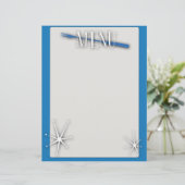 Blankomenüvorlage im Retrostil (Stehend Vorderseite)