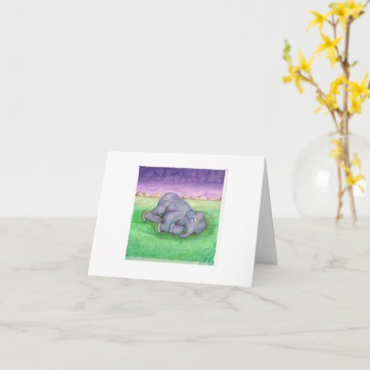 Blankonotecard Karte (Gelbe Blume)