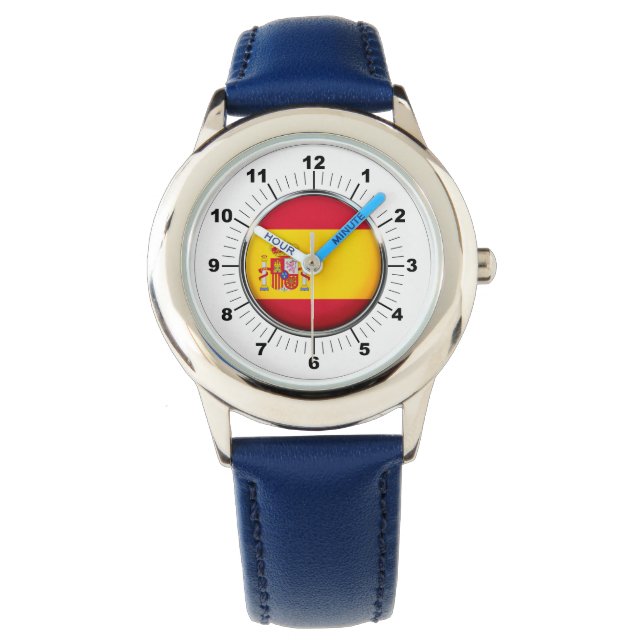 Blankonummer des Kindes für Spanien Armbanduhr (Vorderseite)