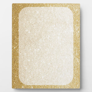 Blankovorlage für den Glitzer in Gold zur Anpassun Fotoplatte