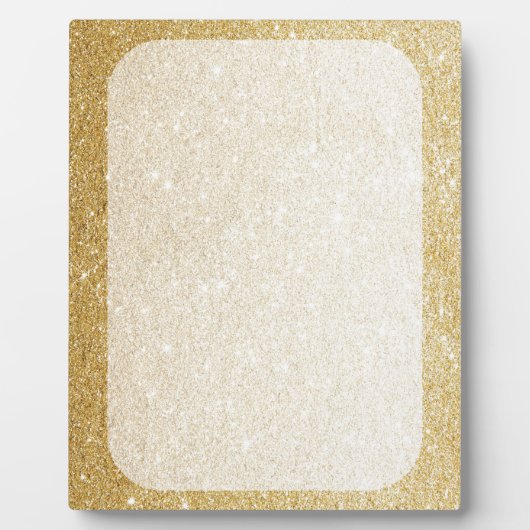 Blankovorlage für den Glitzer in Gold zur Anpassun Fotoplatte (Vorderseite)