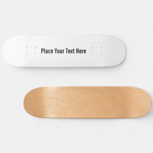 Blankoweiß anpassen skateboard (Horizontal)