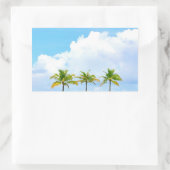 Blankowolken und Blankenvorlage für Palmen Rechteckiger Aufkleber (Tasche)