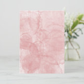 Blankrosa Hochzeit oder Party Einladung (Stehend Vorderseite)