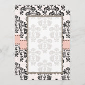 Blankrosa und schwarzer Damast (Vorne/Hinten)