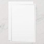 Blanksilber Briefpapier (Vorne/Hinten)