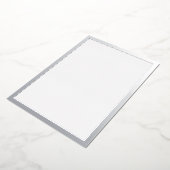 Blanksilber Folieneinladung (Gedreht)
