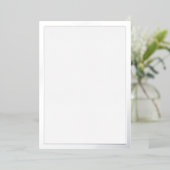 Blanksilber Folieneinladung (Stehend vorne)