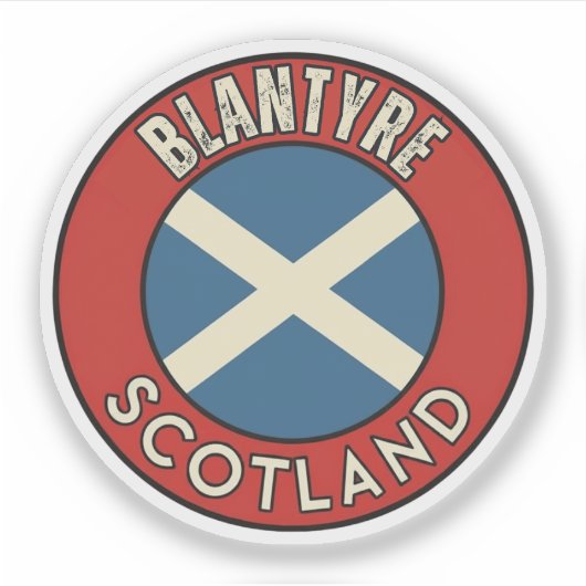 Blantyre, Schottland Aufkleber (Vorderseite)