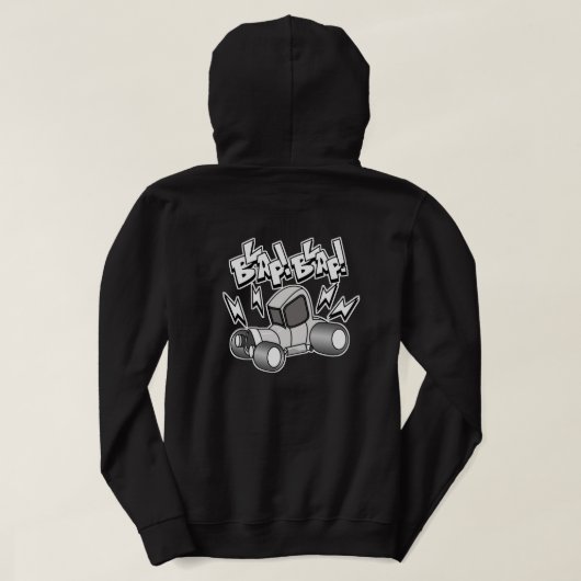blap blap hoodie (Design Rückseite)