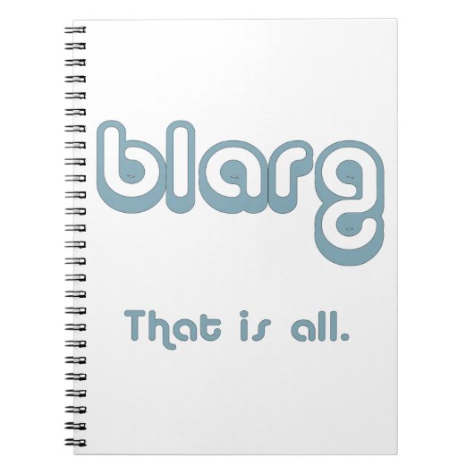 blarg. notizblock (Vorderseite)