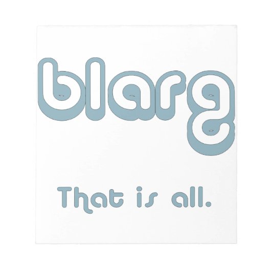 blarg. notizblock (Vorderseite)