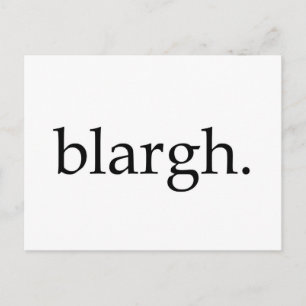 Blargh Postkarte