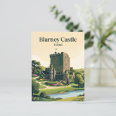 Blarney Castle Irland Postkarte (Stehend Vorderseite)
