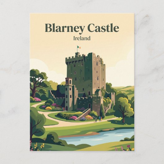 Blarney Castle Irland Postkarte (Vorderseite)