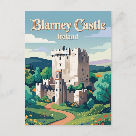 Blarney Castle Irland Postkarte (Vorderseite)