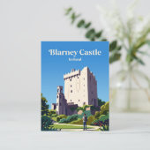 Blarney Castle Irland Postkarte (Stehend Vorderseite)
