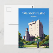 Blarney Castle Irland Postkarte (Vorne/Hinten)