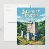 Blarney Castle Irland Postkarte (Vorne/Hinten)