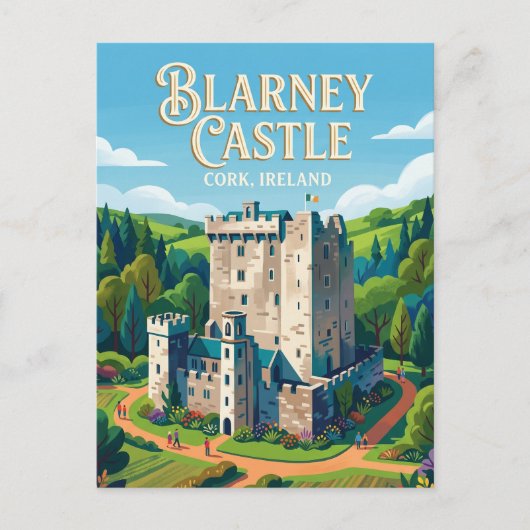 Blarney Castle Irland Postkarte (Vorderseite)