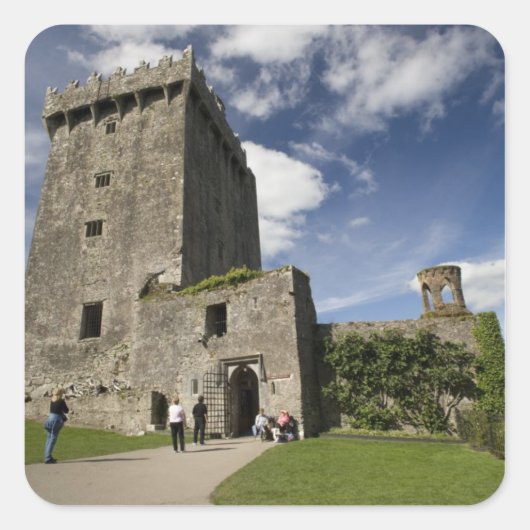 Blarney Castle, Irland Quadratischer Aufkleber (Vorderseite)