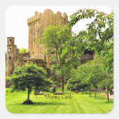 Blarney Castle, Irland Quadratischer Aufkleber (Vorderseite)