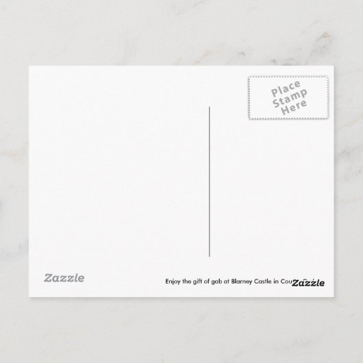 Blarney Castle Postkarte (Rückseite)