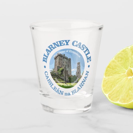 Blarney Castle (rd) Schnapsglas (Vorderseite)