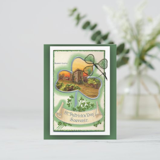 Blarney Castle St. Patrick's Day Cards Postkarte (Stehend Vorderseite)