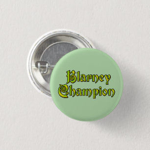 Blarney Champion grüner kleiner Knopf Button