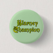 Blarney Champion grüner kleiner Knopf Button (Vorderseite)