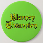 Blarney Champion limgrün riesiger Knopf Button (Vorderseite)