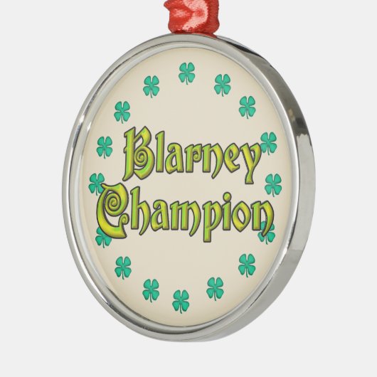 Blarney Champion Medaille Metal Ornament (Links)