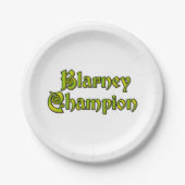 Blarney Champion Papier Teller (Vorderseite)