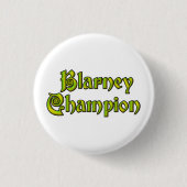 Blarney Champion weißer kleiner Knopf Button (Vorderseite)