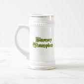 Blarney Champion white stein w gold trimmung Bierglas (Links)