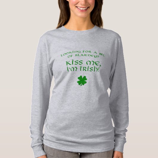 Blarney Kiss - irisch T-Shirt (Vorderseite)