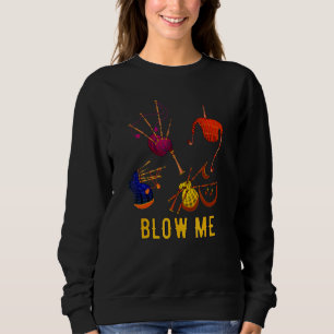 Blas Mich Dudelsack Schottland Schottische Dudelsä Sweatshirt