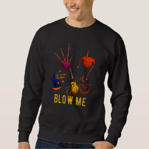 Blas Mich Dudelsack Schottland Schottische Dudelsä Sweatshirt