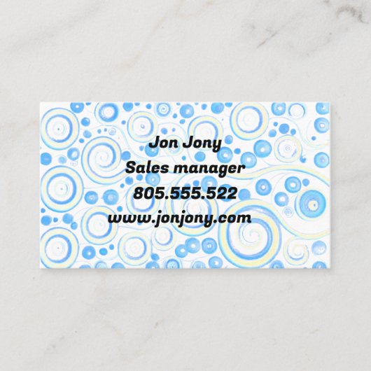 Blasbild Visitenkarte (Vorderseite)