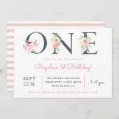 Bläschen | 1. Geburtstag Einladung (Vorne/Hinten)