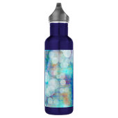 Bläschen Abstraktes Fluid Art Marmor Personalisier Edelstahlflasche (Rechts)