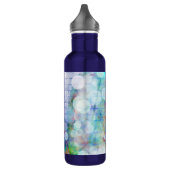 Bläschen Abstraktes Fluid Art Marmor Personalisier Edelstahlflasche (Links)