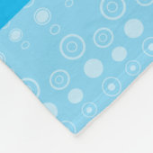 Bläschen aus personalisiertem Namen Fleecedecke (Ecke)