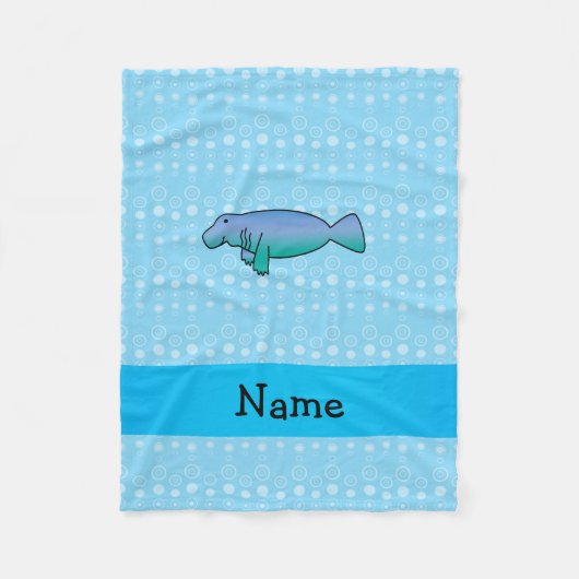 Bläschen aus personalisiertem Namen Fleecedecke (Vorderseite)