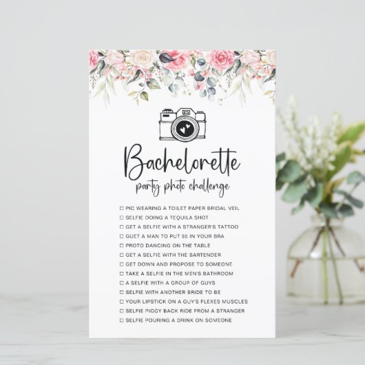 Bläschen | Bachelorette Foto Challenge Game (Stehend Vorderseite)