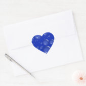 Bläschen Blue Heart Stickers (Umschlag)