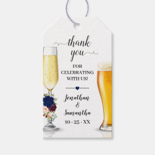 Bläschen & Brauen bevorzugen Brautparty Geschenkanhänger