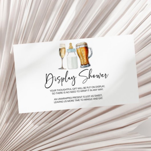 Bläschen Bräunen Windeln Babydusche Begleitkarte